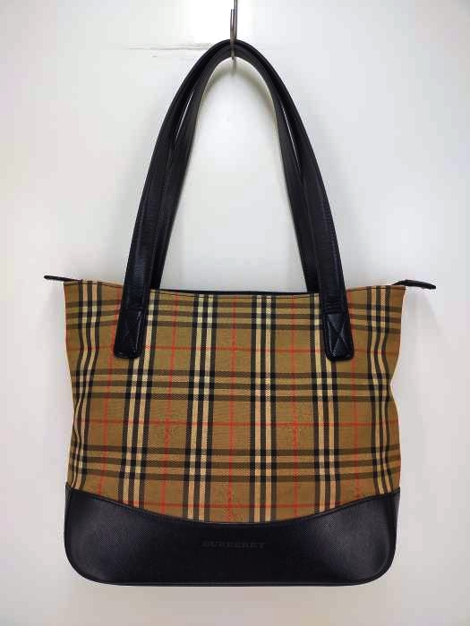 BURBERRY（バーバリー） ノバチェックレザー切替ハンドバッグ レディース バッグ