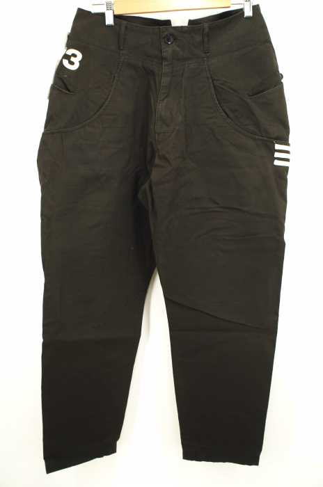 Y-3 （ワイスリー） フロッキープリントワイドシルエットサルエルパンツ メンズ パンツ