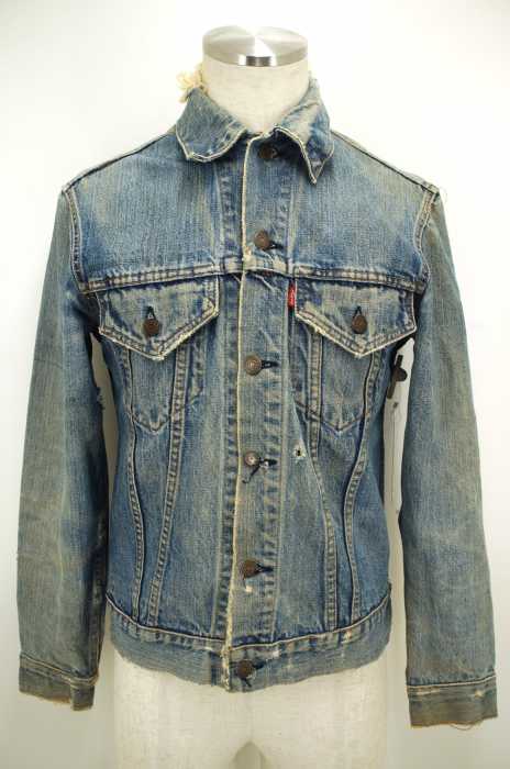 Levi's （リーバイス） ダメージクラッシュ加工デニムジャケット　Gジャン メンズ アウター