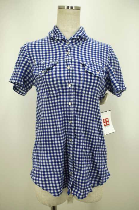 TSUMORI CHISATO （ツモリチサト） 縮絨加工チェック柄シャツ レディース トップス