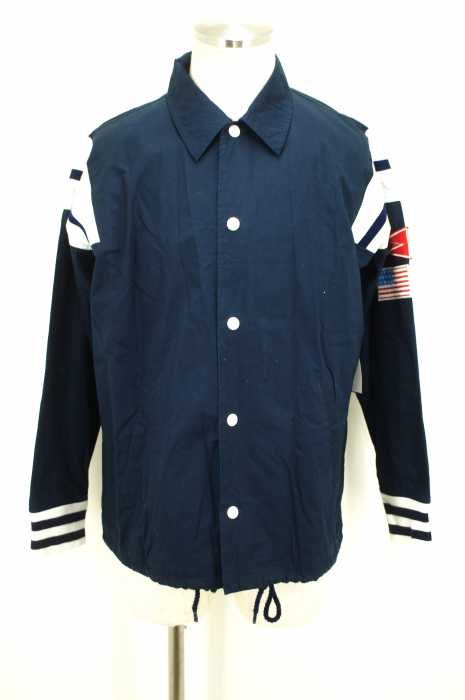 VOTE MAKE NEW CLOTHES （ヴォートメイクニュークローズ） リブデザインシャツコーチジャケット メンズ アウター