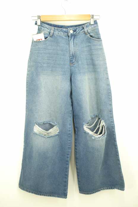 Evris エヴリス ダメージデニムワイドパンツ レディース パンツ ブランド古着買取販売バズストア