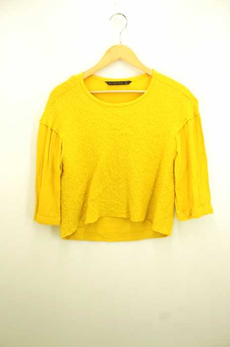 ZARA BASIC （ザラベーシック） 異素材切替 レディース トップス