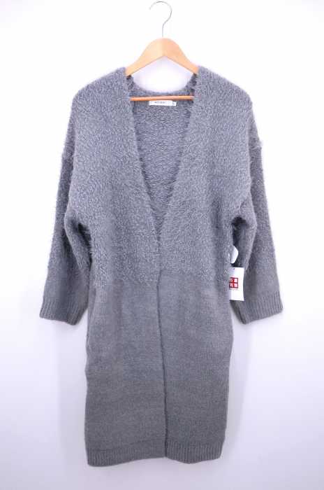 moussy （マウジー） HL BLOCK LONG KNIT CARDIGAN レディース トップス