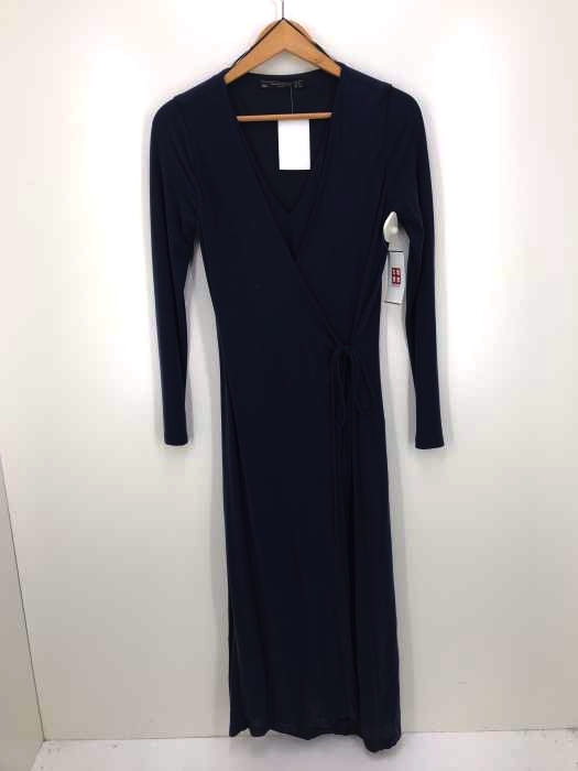 ZARA Trafaluc collection（ザラトラファルクコレクション） Navy Wrap Over Dress  マキシ丈ワンピース レディース ワンピース