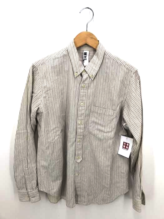 MHL.(エムエイチエル) ストライプ柄長袖シャツ メンズ トップス