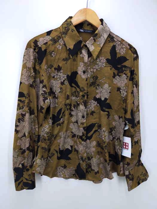 ZARA（ザラ） 花柄 長袖 シャツ レディース トップス
