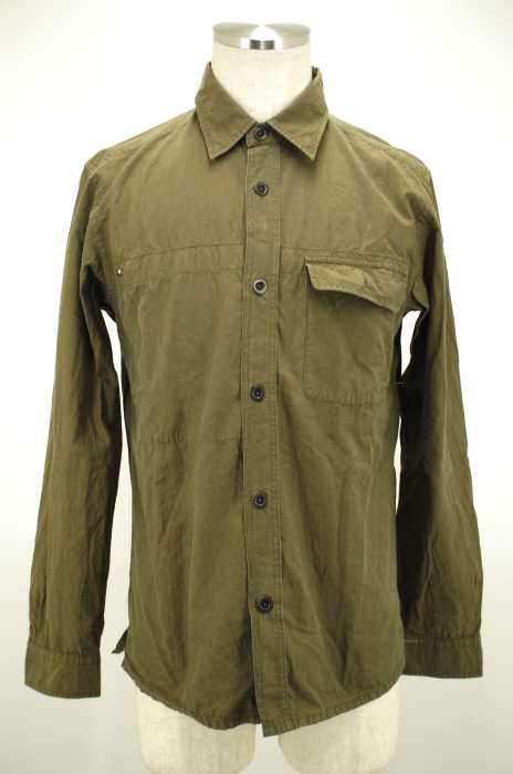 UNITED ARROWS green label relaxing （ユナイテッドアローズグリーンレーベルリラクシング） TYPEWRITER　MILITARY　CPO　ミリタリーボタンシャツ メンズ トップス
