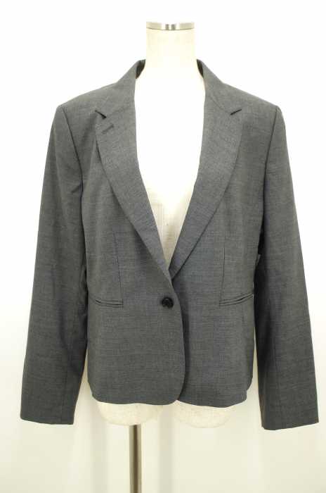 Paul Smith BLACK LABEL （ポールスミスブラックレーベル） 裏地フォト転写プリントウール混1Bテーラードジャケット レディース アウター