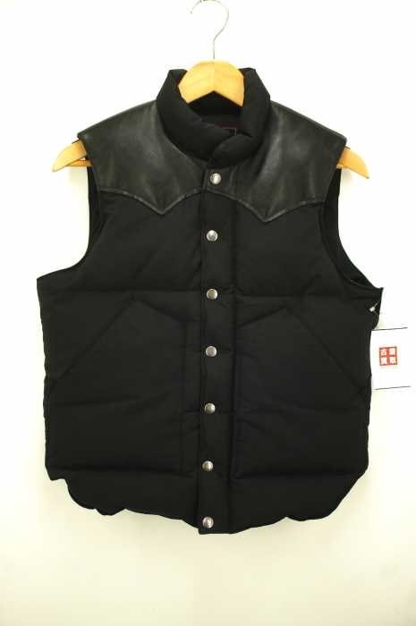 SUGAR CANE（シュガーケーン） LATHER YOKE DOWN VEST  牛革レザーヨーク・ダウンベスト メンズ アウター