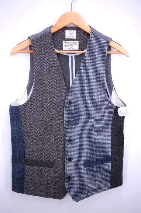 BEAUTY & YOUTH UNITED ARROWS × Harris Tweed （ビューティーアンドユース ユナイテッドアローズ ハリスツイード） CRAZY GILET メンズ トップス
