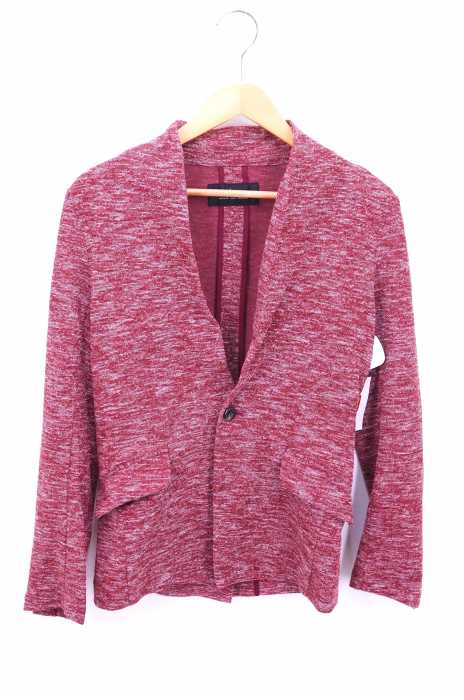 TORNADO MART(トルネードマート) 16AW メランジ パールニットノーカラーカットジャケット メンズ アウター