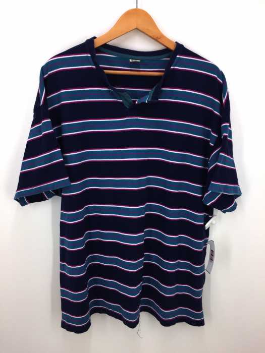DOUBLE NAME（ダブルネーム） ボーダー柄クルーネックTシャツ レディース トップス