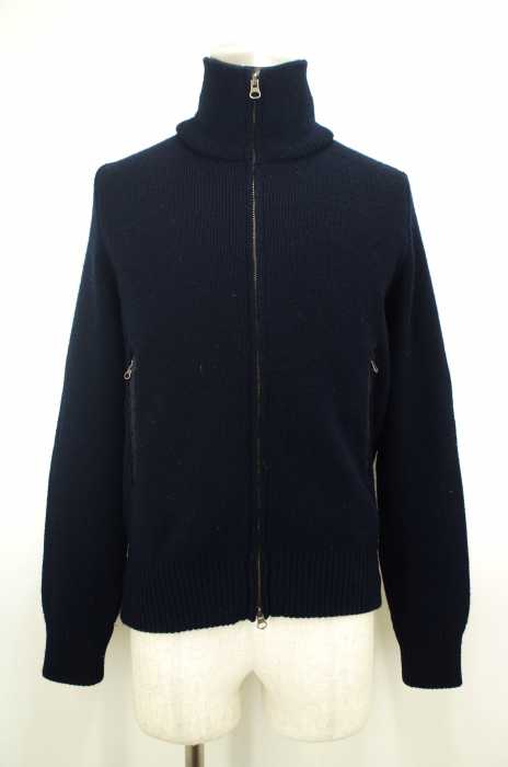 USED （ブランド不明） エルボーパッチニットジップジャケット メンズ アウター