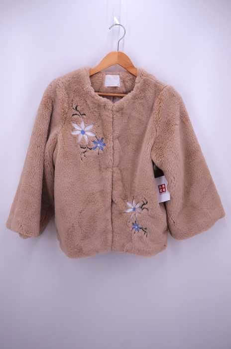 Discoat (ディスコート) 花刺繍 エコファージャケット レディース アウター
