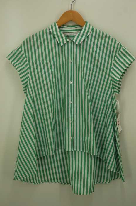 ZARA trafaluc（ザラトラファルック） ロンドンストライプ柄Aラインフレアブラウス レディース トップス