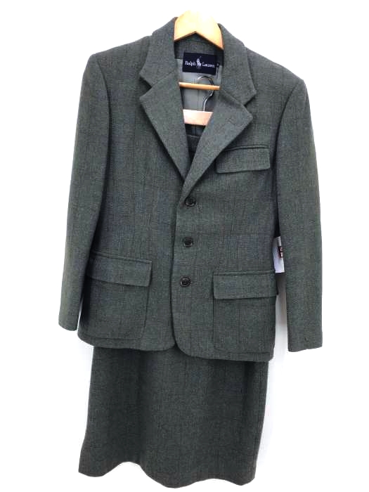 RALPH LAUREN(ラルフローレン) チェックスカートスーツセットアップ レディース セットアップ