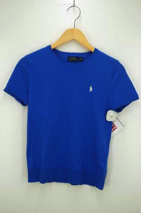 POLO RALPH LAUREN(ポロラルフローレン) ポニー刺繍 コットンニット クルーネック Tシャツ レディース トップス