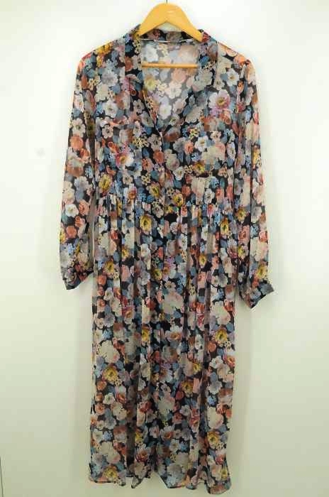 jouetie（ジュエティ） 花総柄シアーギャザーワンピース レディース ワンピース