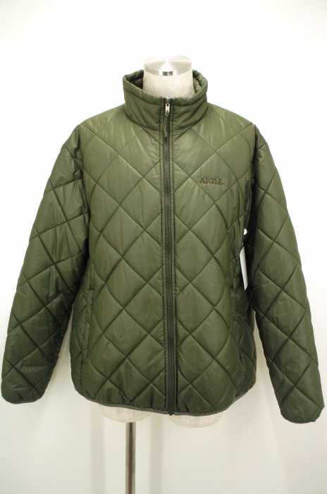 AIGLE （エーグル） ジップアップ中綿キルティングジャケット メンズ アウター