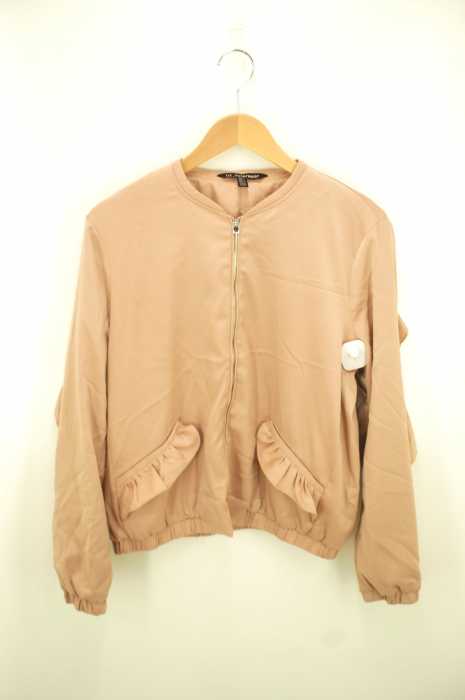 ZARA TRF （ザラティーアールエフ） ジップアップ ノーカラー レディース アウター