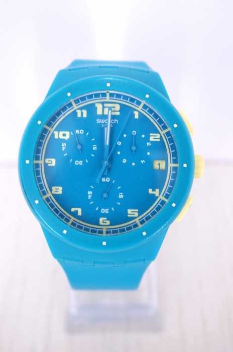 Swatch（スウォッチ） ラバーベルト バイカラークオーツ腕時計 メンズ 腕時計