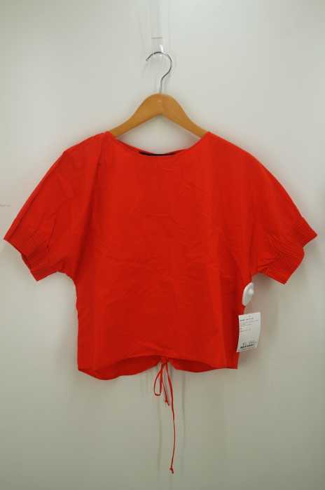 ZARA BASIC （ザラベーシック） バックシャーリングコットンブラウス レディース トップス