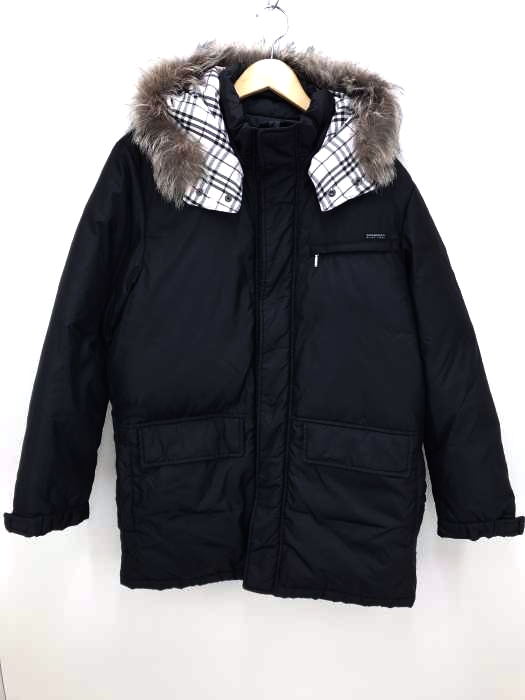 BURBERRY BLACK LABEL（バーバリーブラックレーベル） フォックスファーダウンジャケット メンズ アウター