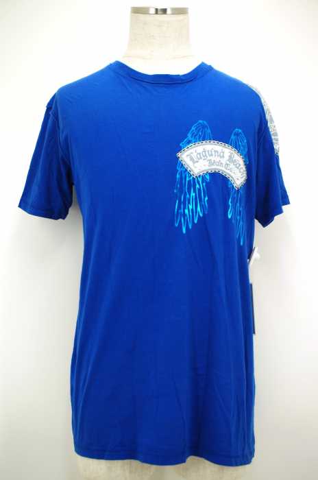 Laguna Beach （ラグナビーチ） ストーン使いスカルフェーザーTシャツ メンズ トップス