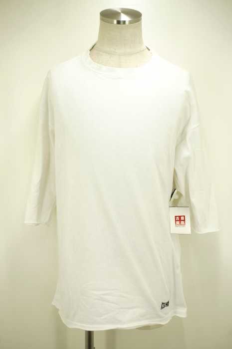 VOTE MAKE NEW CLOTHES×BEAUTY&YOUTH（ボートメイクニュークローズ×ビューティーアンドユース） ダメージ加工プリントカットソー メンズ トップス