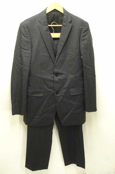 BURBERRY BLACK LABEL (バーバリーブラックレーベル) 3ピース (ノッチドラペル2Bテーラードジャケット&ジレ&スラックスパンツ) メンズ セットアップ