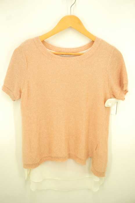 UNITED ARROWS green label relaxing(ユナイテッドアローズグリーンレーベルリラクシング) GT Li/C/Pe/R レイヤードS/S プルオーバー ニット レディース トップス