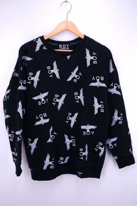 BOY LONDON（ボーイロンドン） モノグラムロゴプリント クルーネックスウェット メンズ トップス