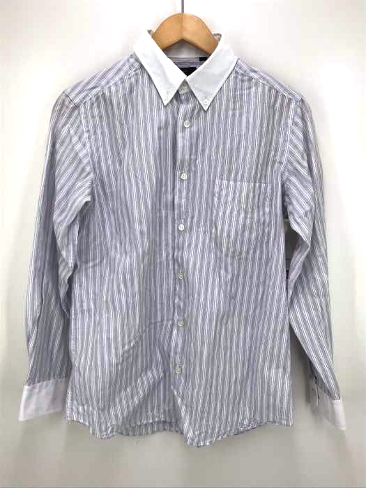 Paul Smith（ポールスミス） LENO CLOTH STRIPE CLERIC SHIRT メンズ トップス