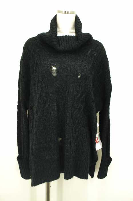 FREE PEOPLE （フリーピープル） ダメージ加工ローゲージハイネックニットトップス レディース トップス