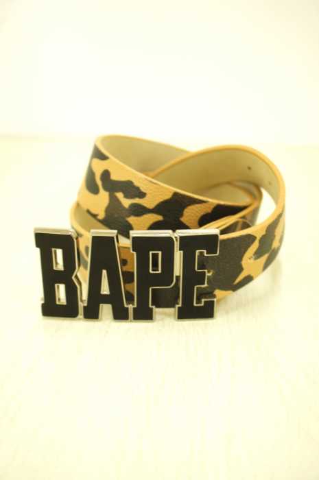 BAPE(ベイプ) バックル レザー メンズ ファッション雑貨