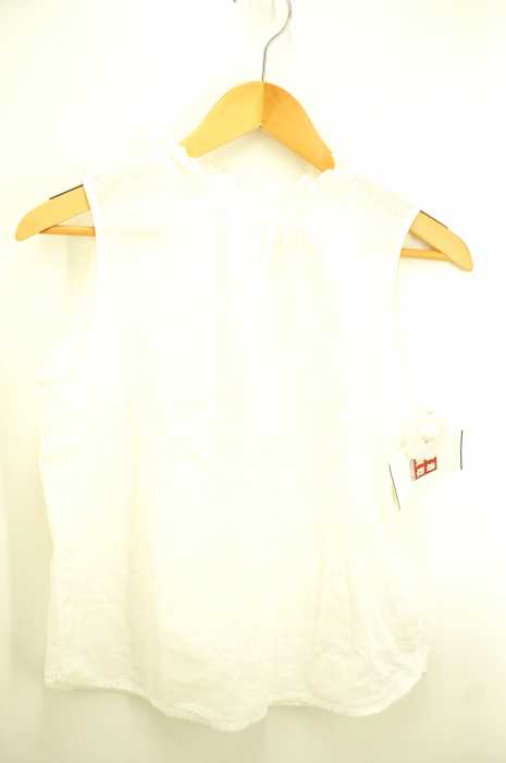Ray BEAMS （レイビームス） コットン リネン スタンド ノースリーブ ブラウス レディース トップス