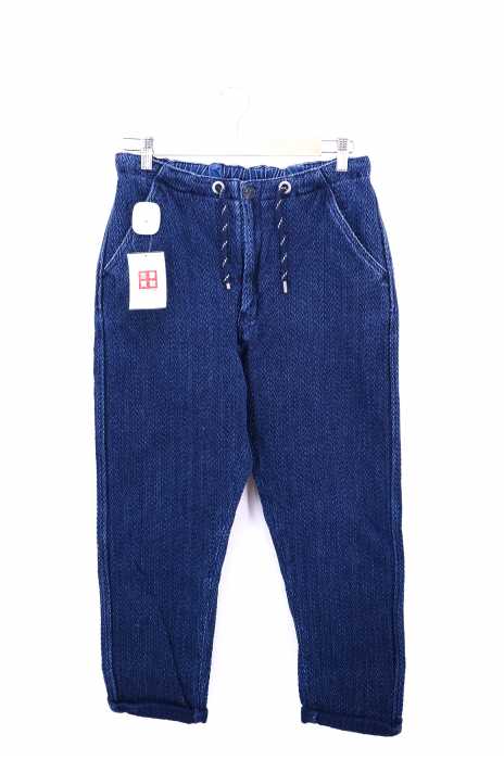 Levi's Made & Crafted （リーバイスメイドアンドクラフテッド） インディゴ染め ヘリンボーン織り Drop Out Pants INDIGO メンズ パンツ