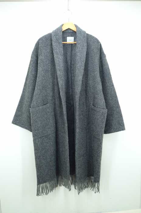 EDIFICE LA BOUCLE（エディフィス ラ ブークル） ヘリンボン ブランケット フリンジCT メンズ アウター