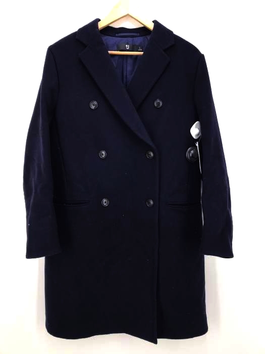 UNIQLO+J（ユニクロプラスジェ） ダブルフェイスダブルブレストコート レディース アウター