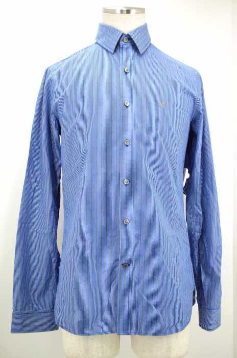 AMERICAN EAGLE OUTFITTERS （アメリカンイーグルアウトフィッターズ） SLIM FIT ストライプボタンシャツ メンズ トップス