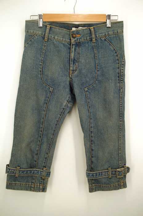 JUNYA WATANABE COMME des GARCONS （ジュンヤワタナベコムデギャルソン） AD2005 裾ベルトクロップドデニムパンツ メンズ パンツ