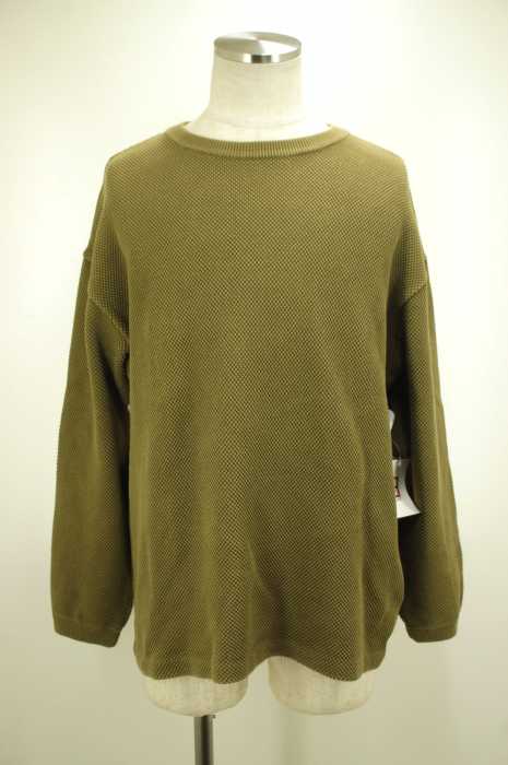 crepuscule (クレプスキュール) moss stitch P/O 鹿の子L/Sプルオーバー メンズ トップス