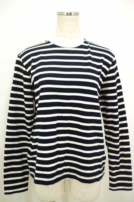 ARATA （アラタ） SUVIN スーピマバックジップボーダーカットソー レディース トップス