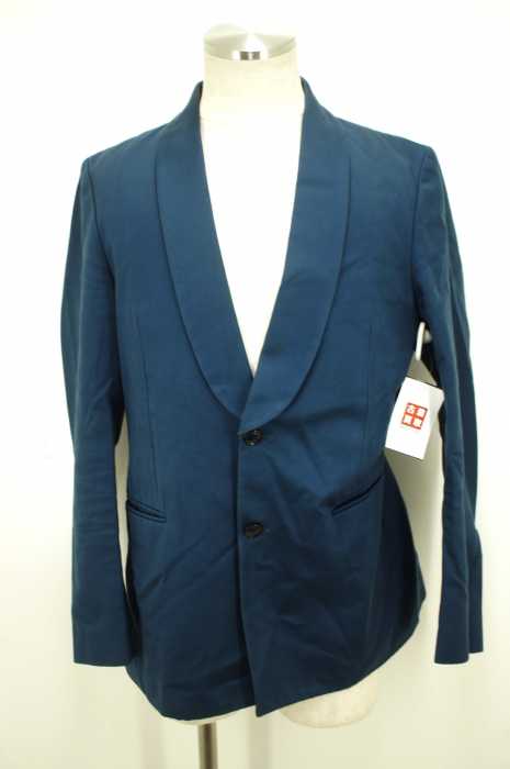 Paul Smith (ポールスミス) 15SS ランウェイ着 コットンサテンショールカラーテーラードジャケッット メンズ アウター