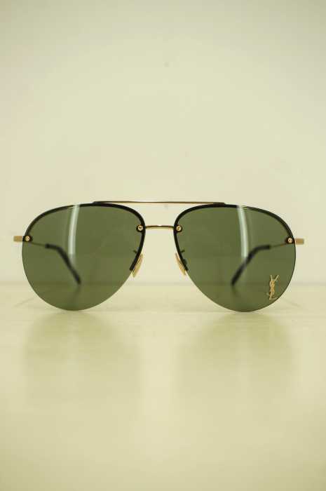 Saint Laurent （サンローラン） CLASSIC 11/FM ティアドロップサングラス メンズ ファッション雑貨