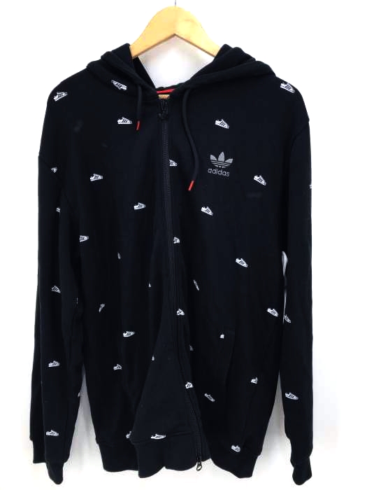 adidas Originals（アディダスオリジナルス） ジップアップパーカー 総柄 メンズ トップス