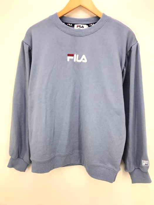 FILA(フィラ) ロゴ刺繍 スウェット プルオーバー レディース トップス