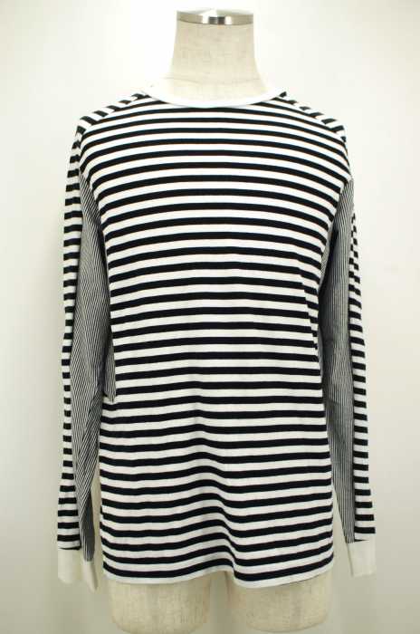 HEAD PORTER （ヘッドポーター） クルーネック切替カットソー メンズ トップス