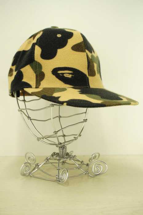 A BATHING APE (アベイシングエイプ) カモ柄スナップバックキャップ メンズ 帽子